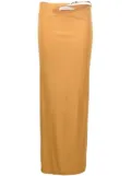 Christopher Esber sculpted-strap column maxi skirt - Neutrals