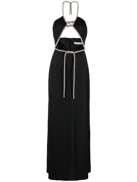 Christopher Esber crystal-embellished detail gown