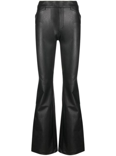 SPANX - flared leather trousers