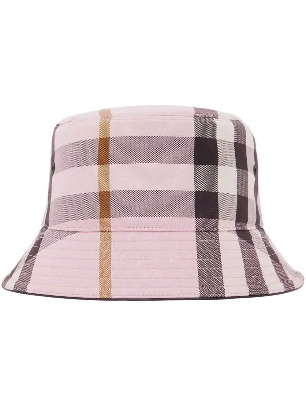 

Burberry gorro de pescador con motivo de cuadros - Rosado