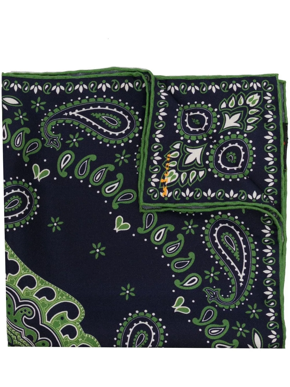 

Kiton paisley-print handkerchief - Green