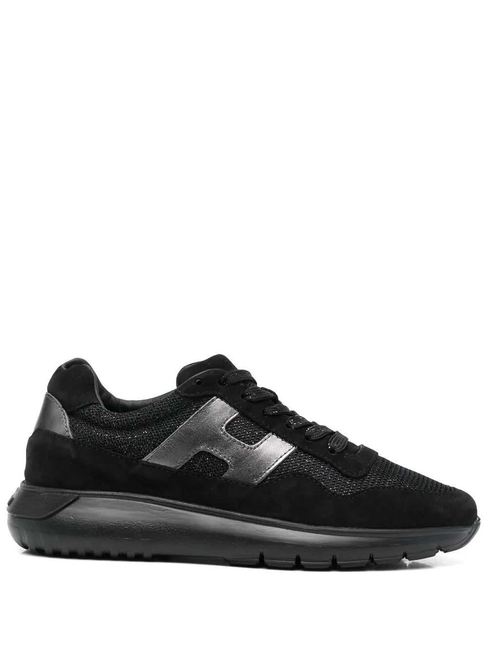 

Hogan tenis con agujetas y suela gruesa - Negro