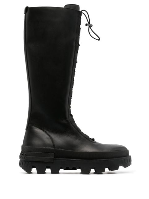 Moncler Vail leather elasticated-detail boots
