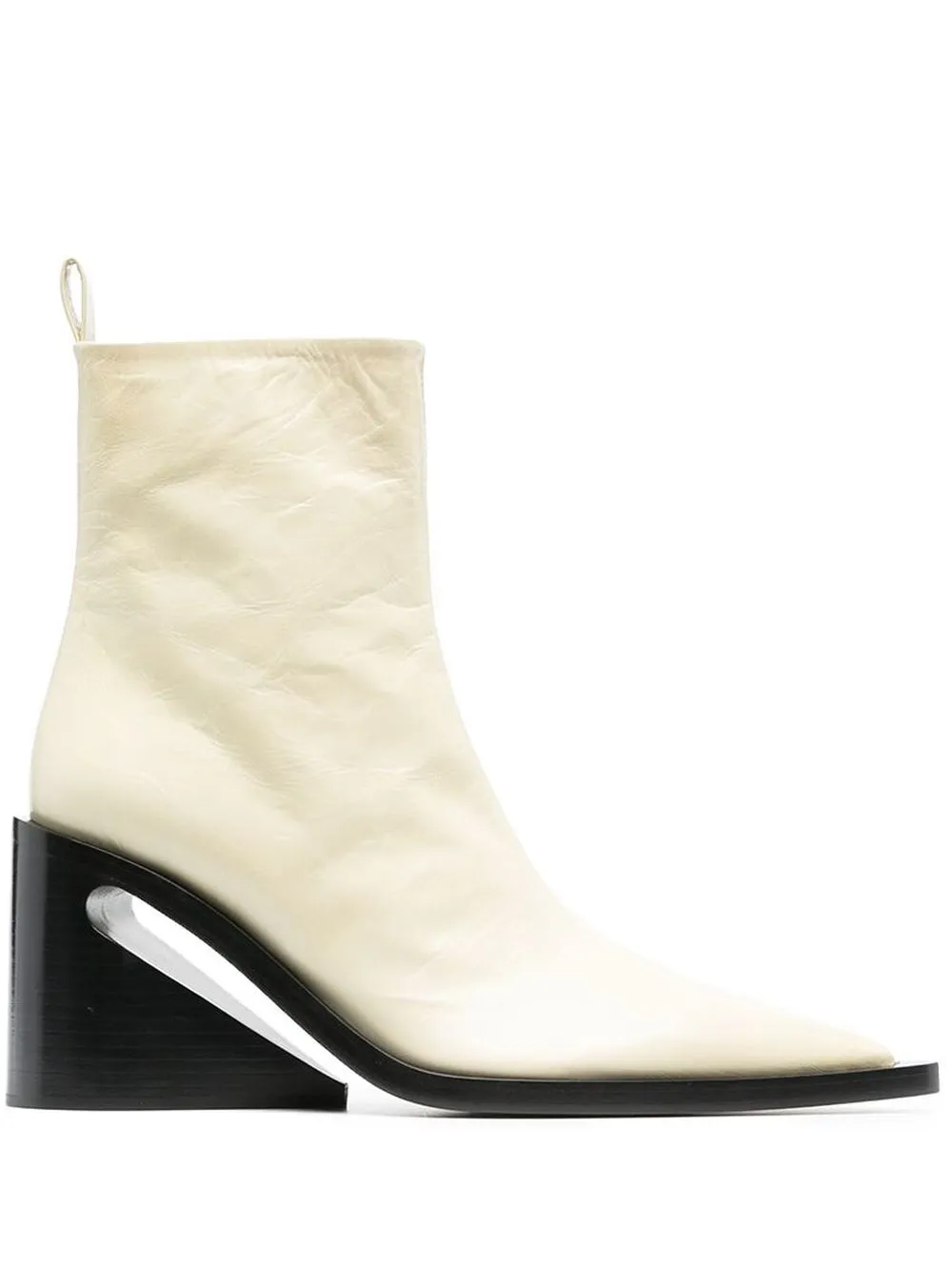 

Jil Sander pointed-toe leather boots - White