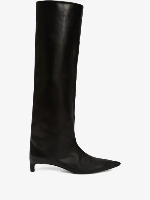 Jil Sander botas con tacón de 35mm