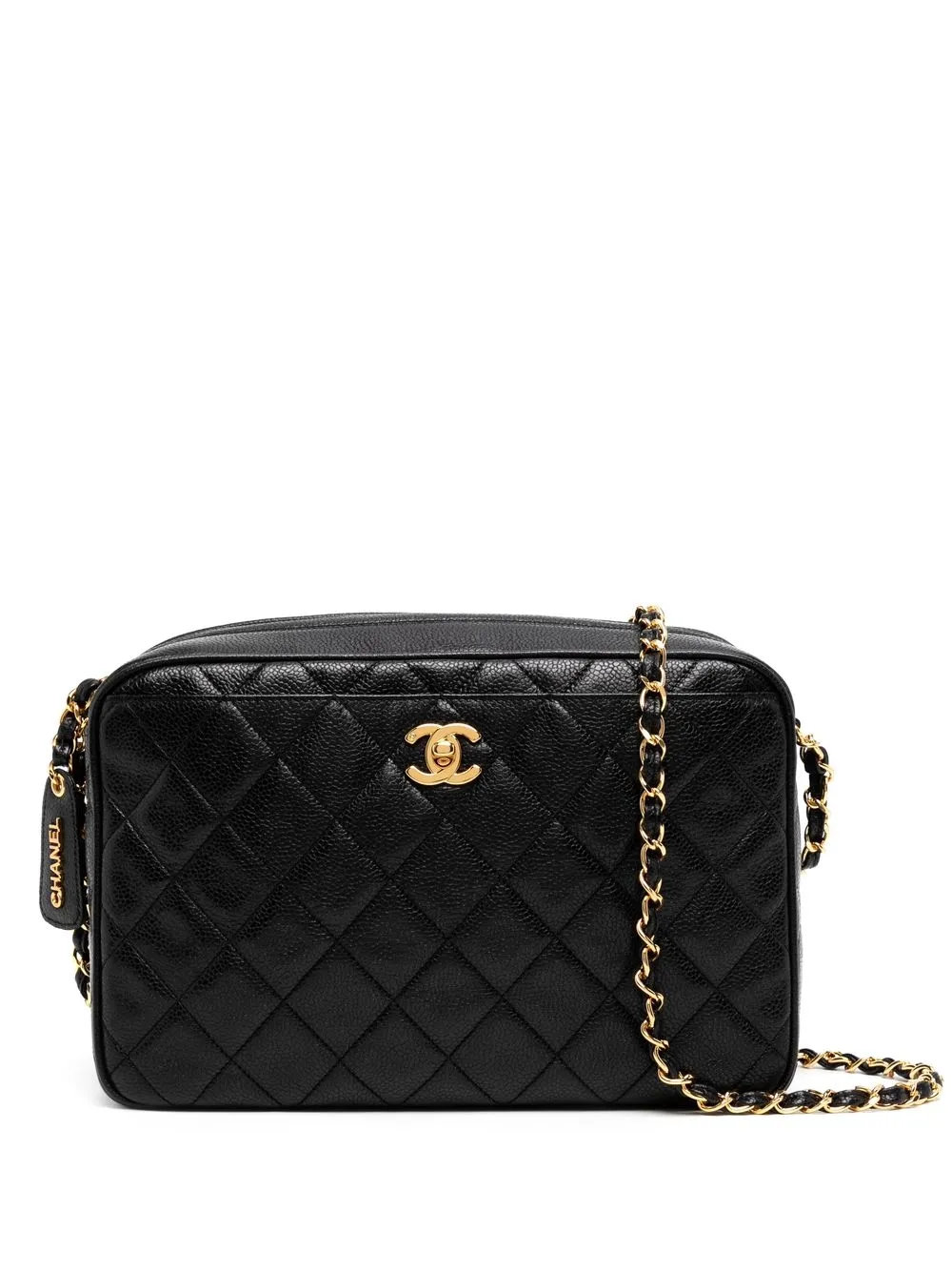 

Chanel Pre-Owned 1995 diamond-quilted crossbody bag - Black