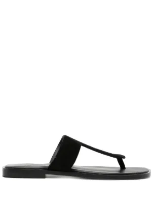 Sandali Rhodes infradito Nero Farfetch Donna Scarpe Sandali 