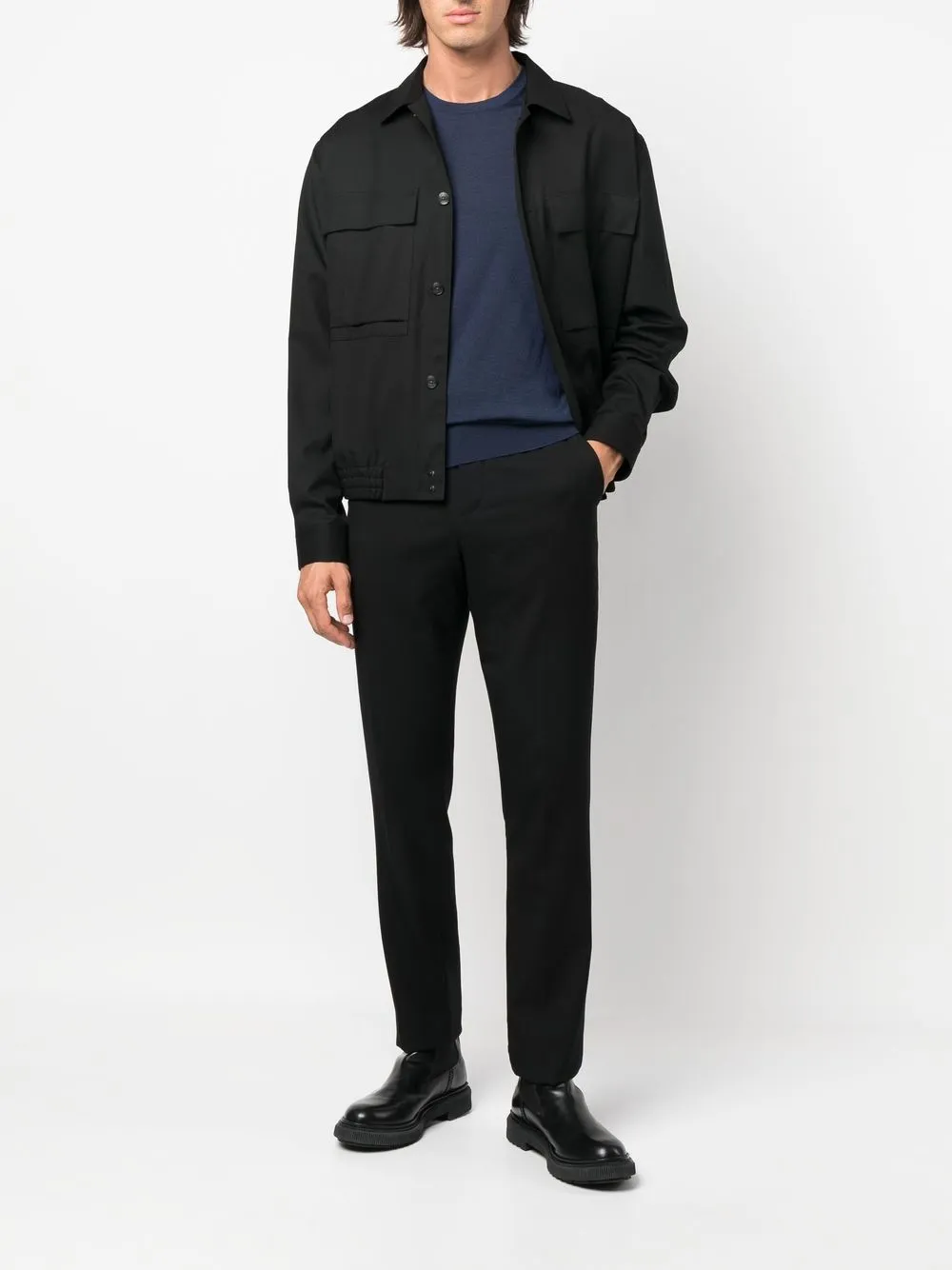 Zegna Kasjmier trui - Blauw