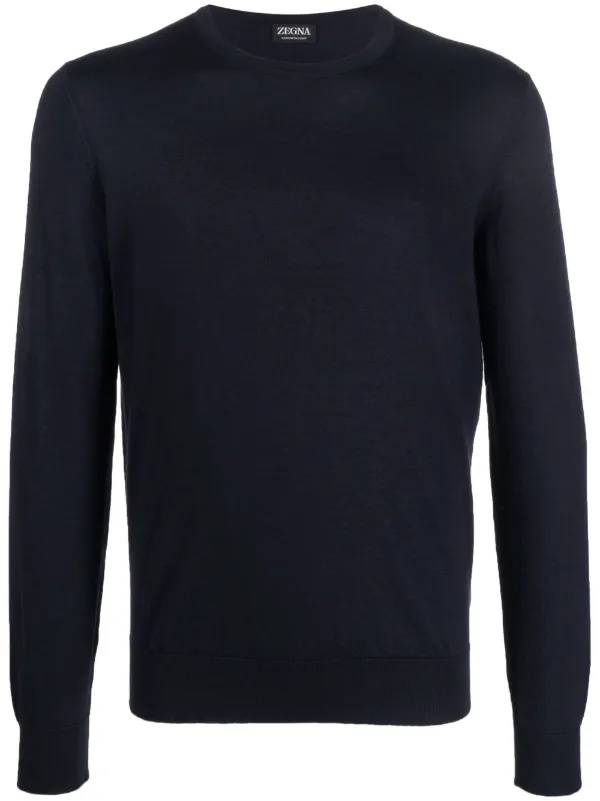 【ZEGNA】カシミアセーター ネイビーブルー Zegna カシミア セーター | ブルー | FARFETCH JP