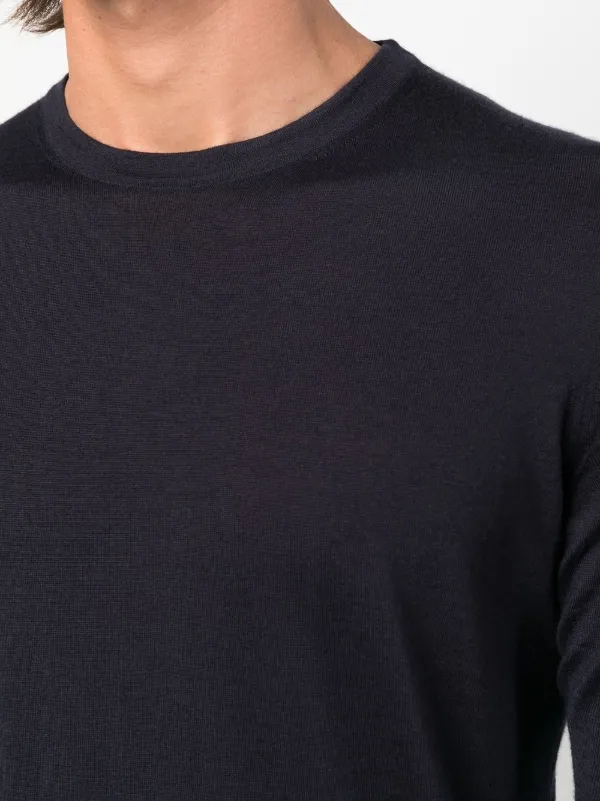 Zegna クルーネック カシミアセーター | ブルー | FARFETCH JP