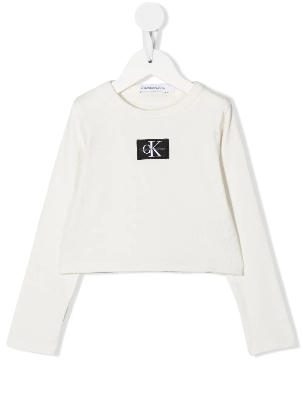 

Calvin Klein Kids top manga larga con logo - Neutro