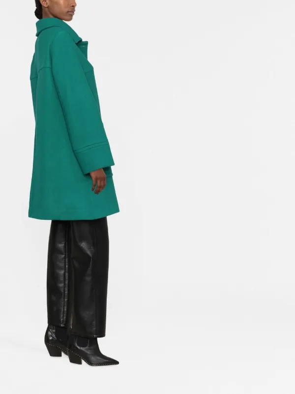 P.A.R.O.S.H ウール緑ロングコートパオロ ロッセッロパロッシュ