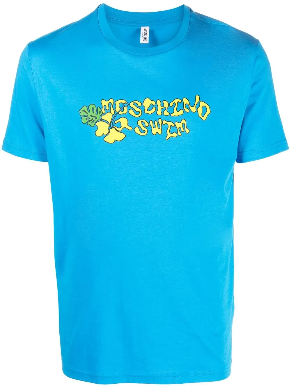 

Moschino playera con logo estampado - Azul