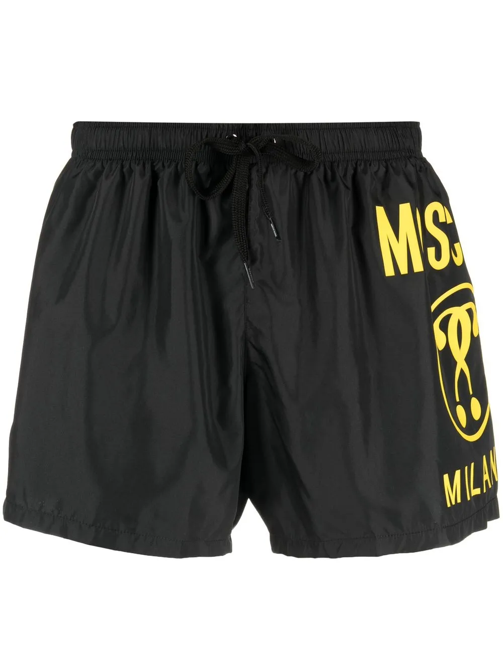 

Moschino shorts de playa con logo estampado - Negro