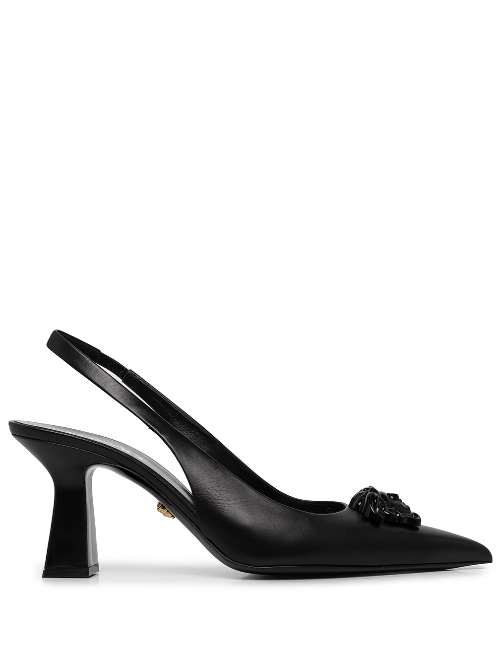 

Versace Medusa Head-motif slingback pumps - Black