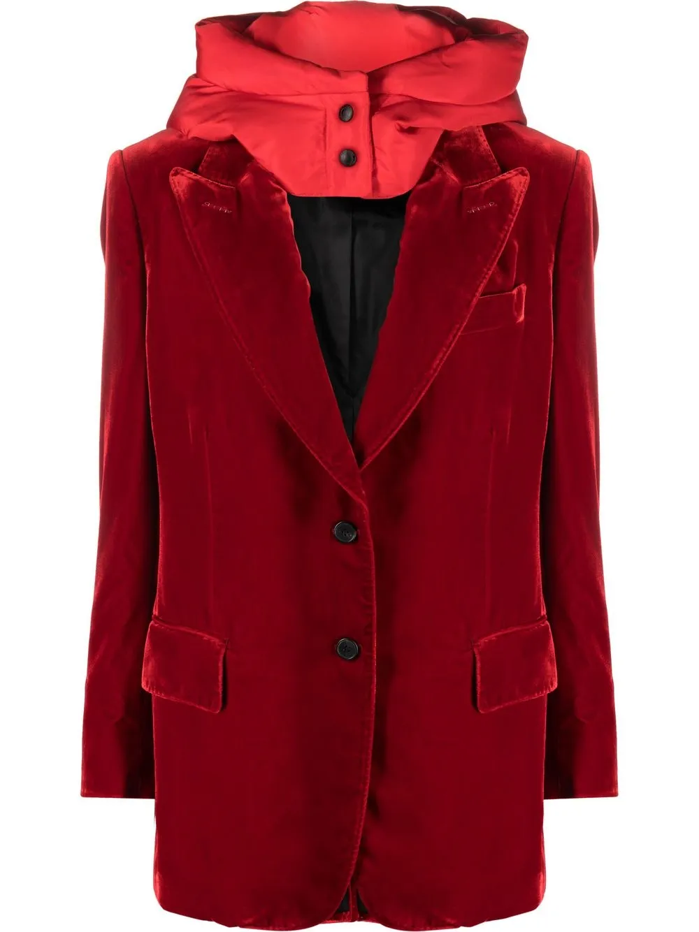 

TOM FORD single-breasted velvet blazer - Red
