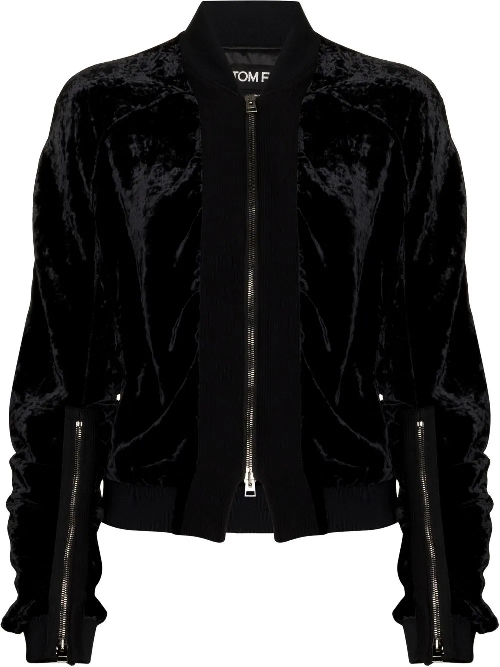 

TOM FORD chamarra bomber con cierre - Negro