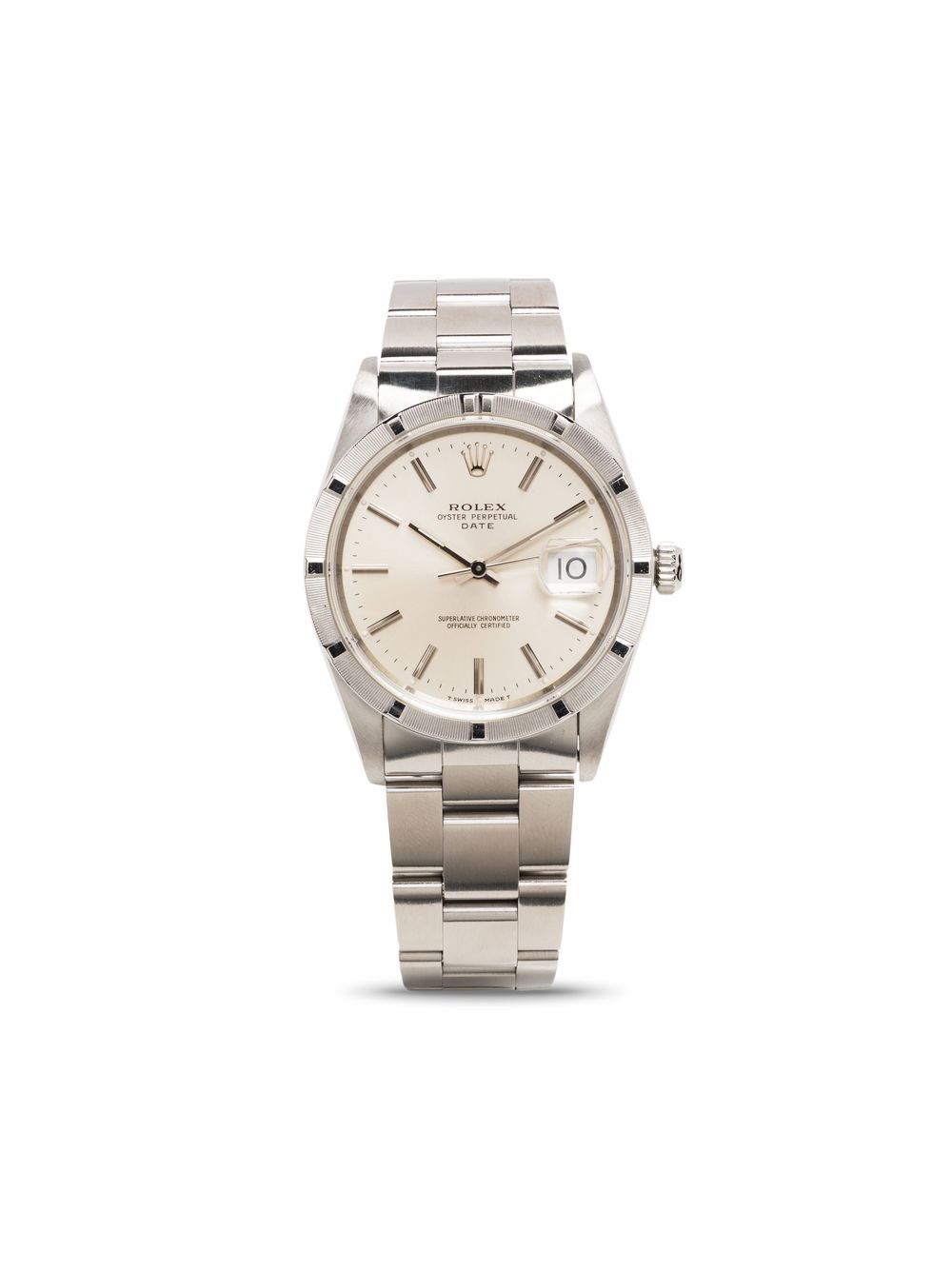 

Rolex reloj Date de 34mm 1993 pre-owned - Plateado