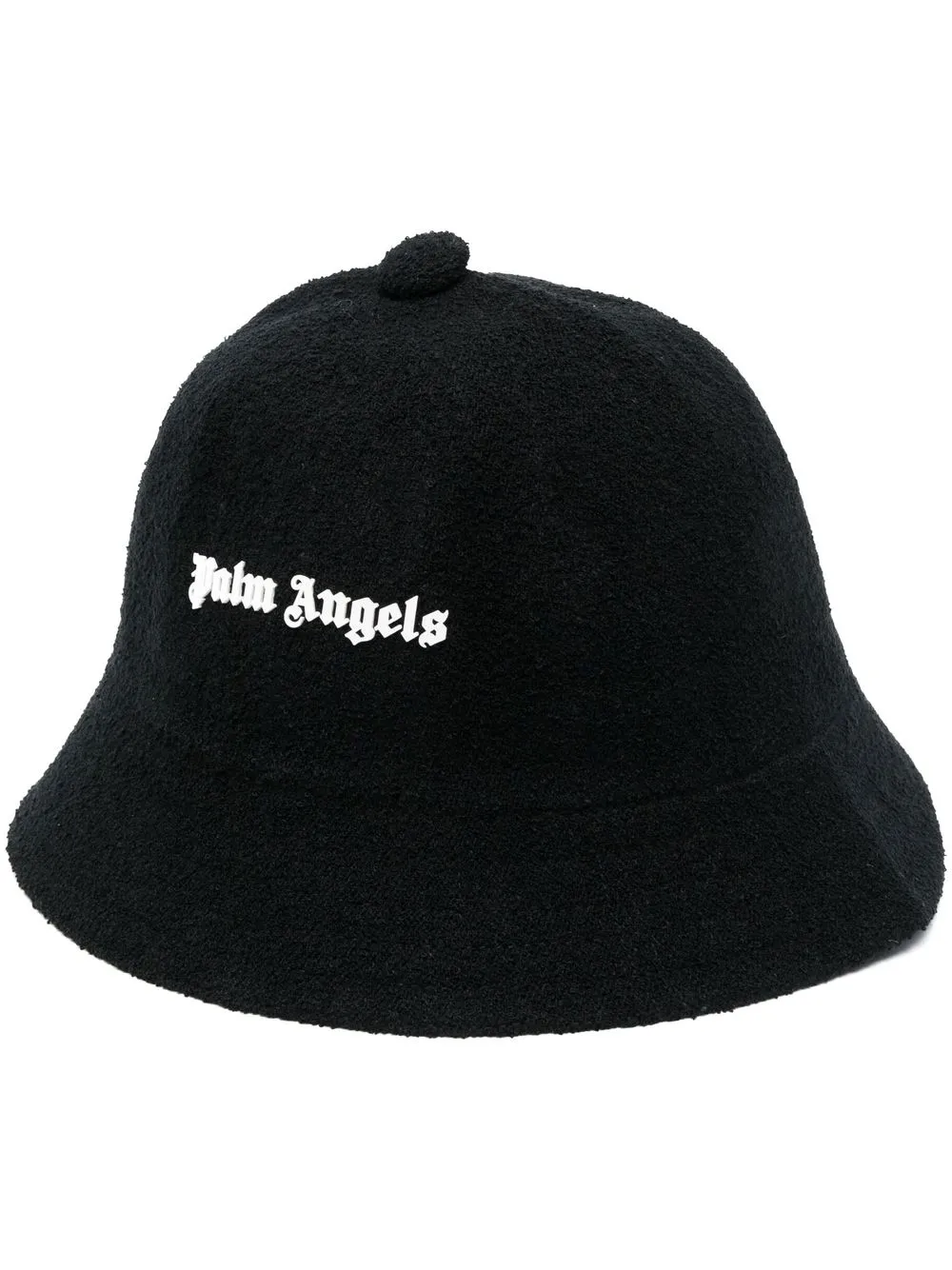 

Palm Angels gorro de pescador con logo bordado - Negro