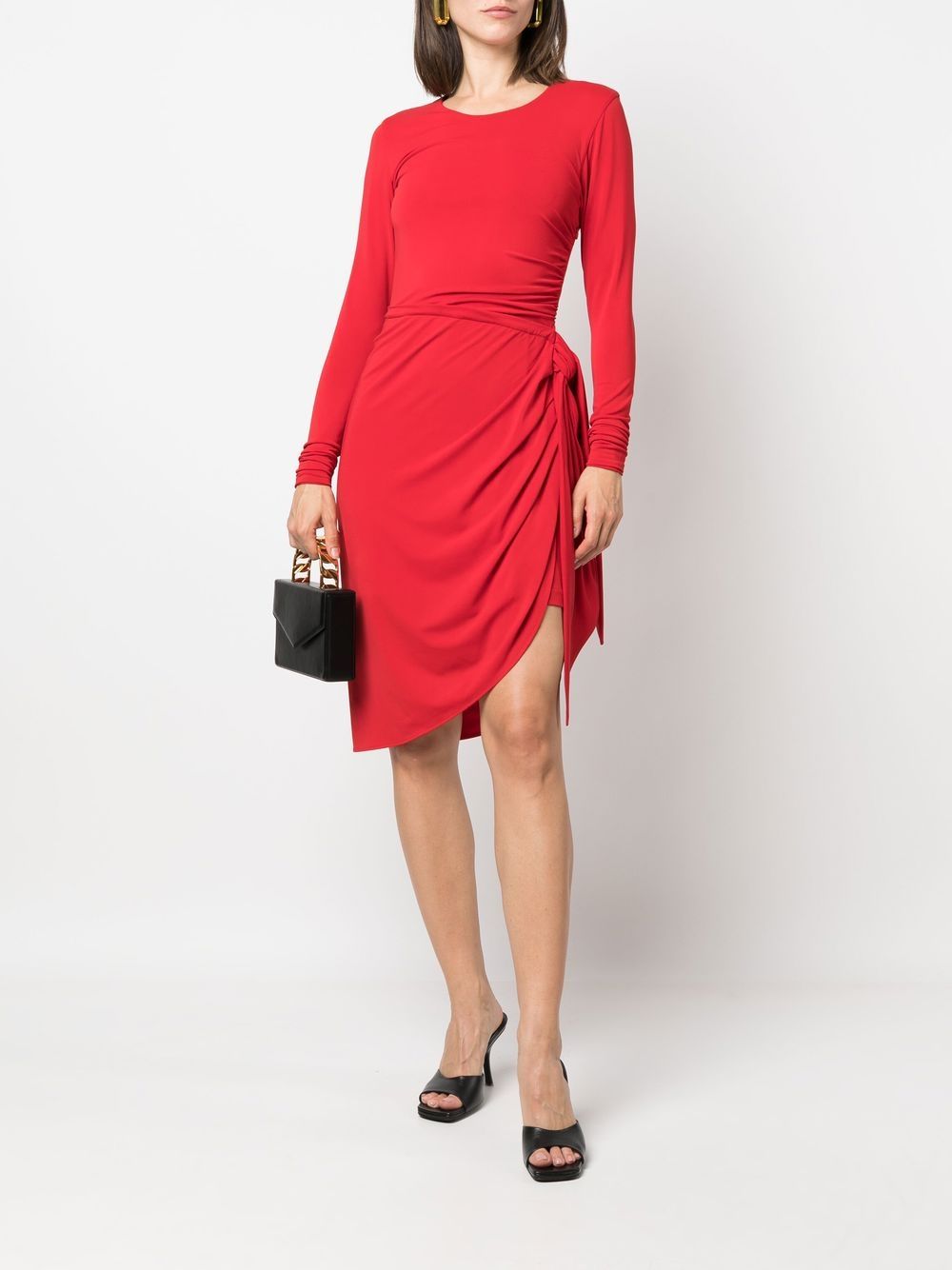 Federica Tosi Asymmetrische mini-jurk - Rood