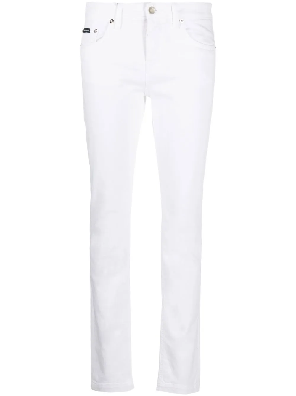 

Dolce & Gabbana pantalones skinny con tiro bajo - Blanco