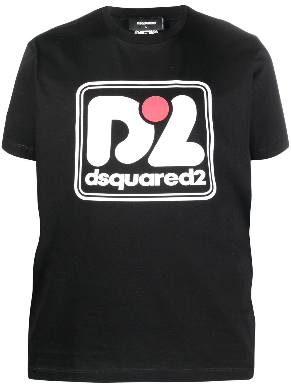 Image 1 of Dsquared2 logo-print short-sleeved T-shirt