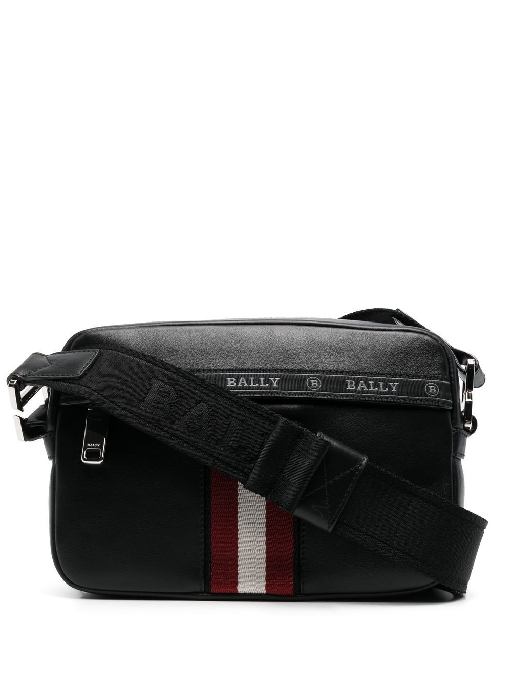 Bally logo-trim Leather Shoulder Bag - Farfetch