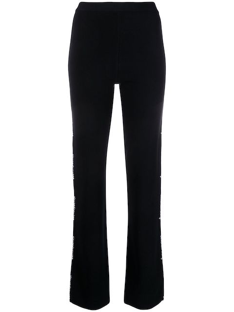 Alexander Wang logo-tape detail trousers
