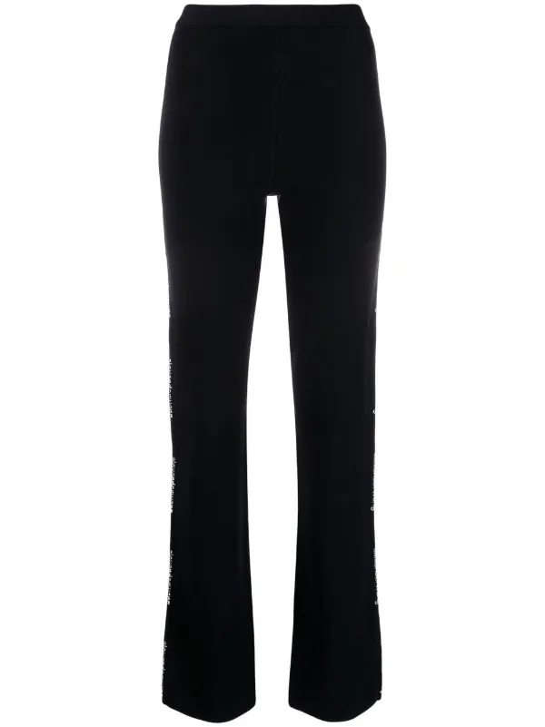 Alexander Wang logo-waist Tailored Trousers - Farfetch