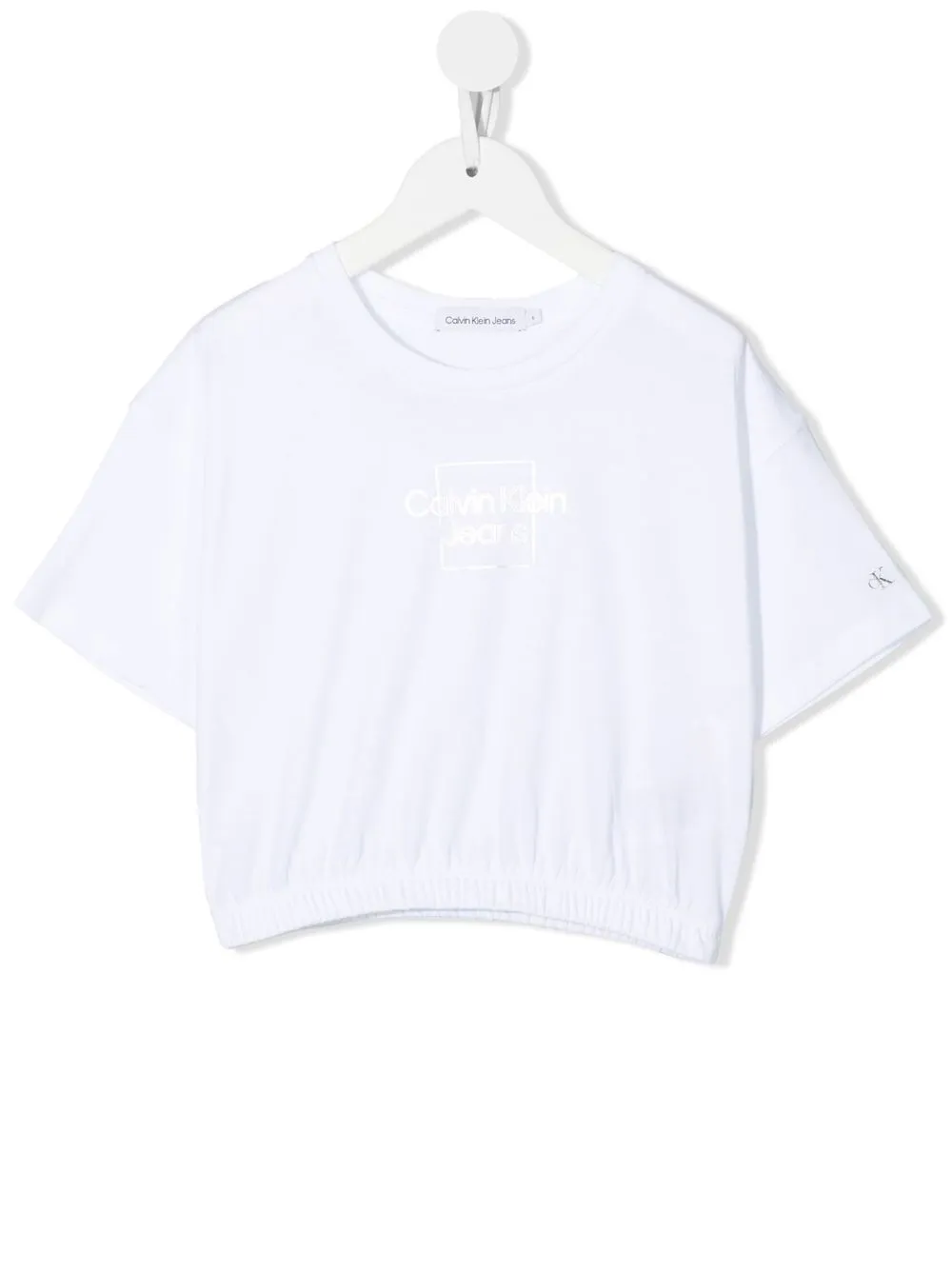 

Calvin Klein Kids logo crew-neck T-shirt - White