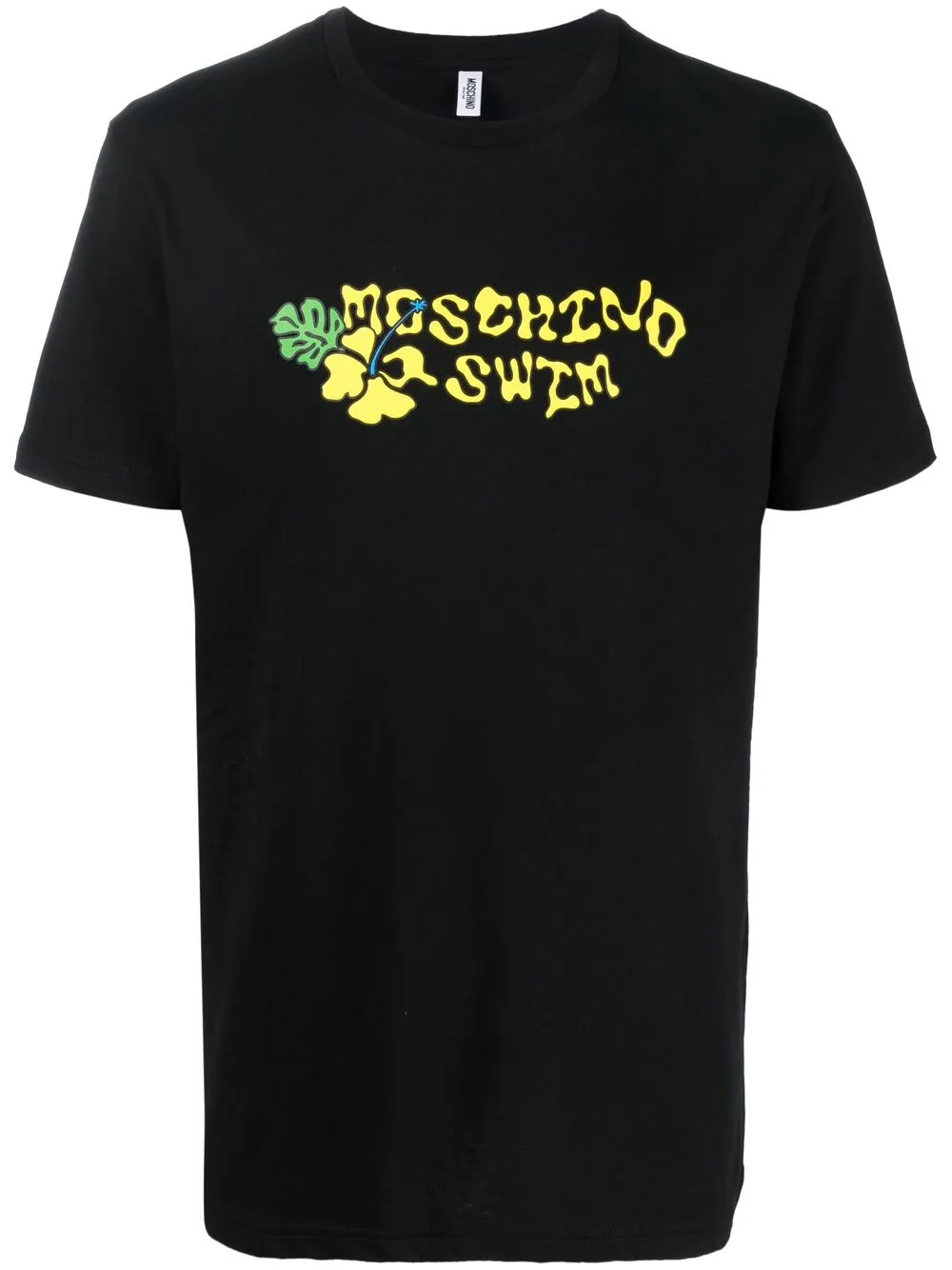 

Moschino playera con logo estampado - Negro