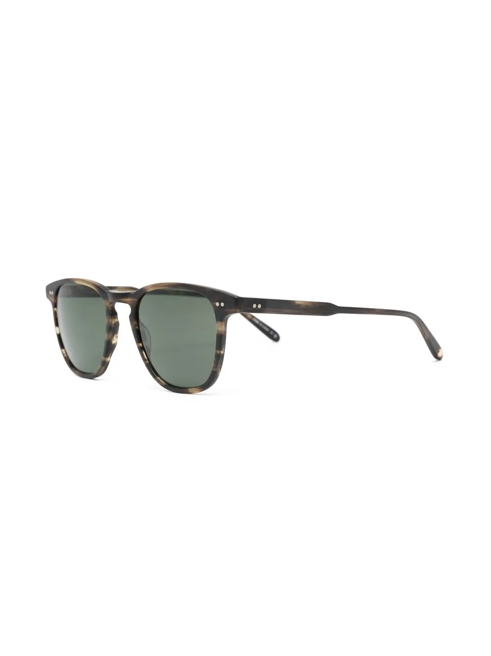 Garrett Leight Zonnebril met schildpadschild design - Bruin
