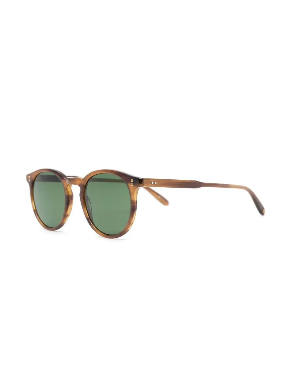 Garrett Leight Zonnebril met schildpadschild design - Bruin