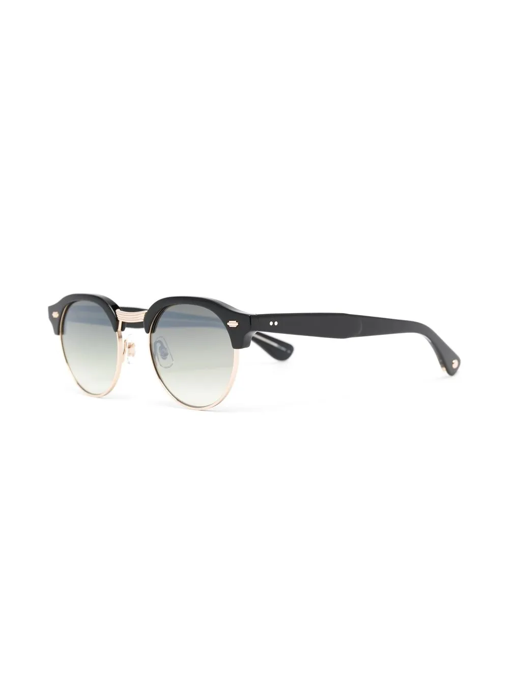 Garrett Leight Oakwood zonnebril met rond montuur - Zwart