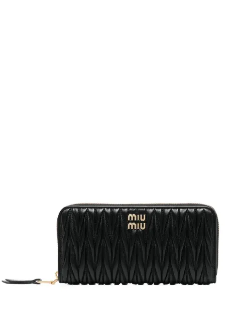 Portafoglio miu miu matelasse on sale
