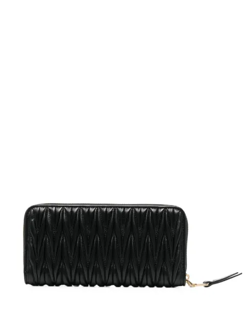 Miu Miu logo-plaque quilted leather wallet 5ML5062FPP - 1