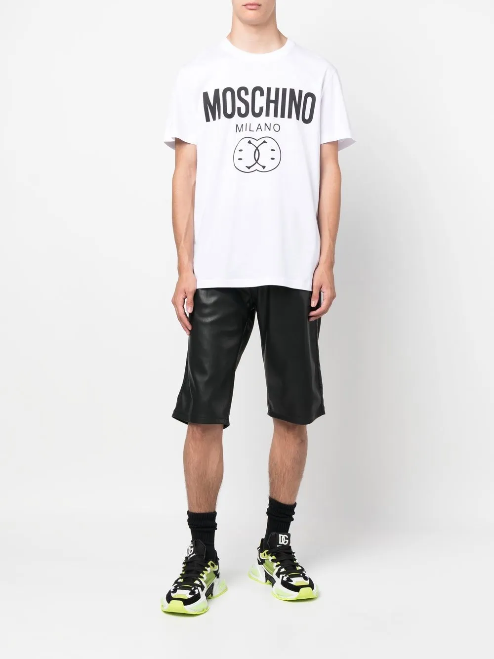 Moschino T-shirt met logoprint - Wit