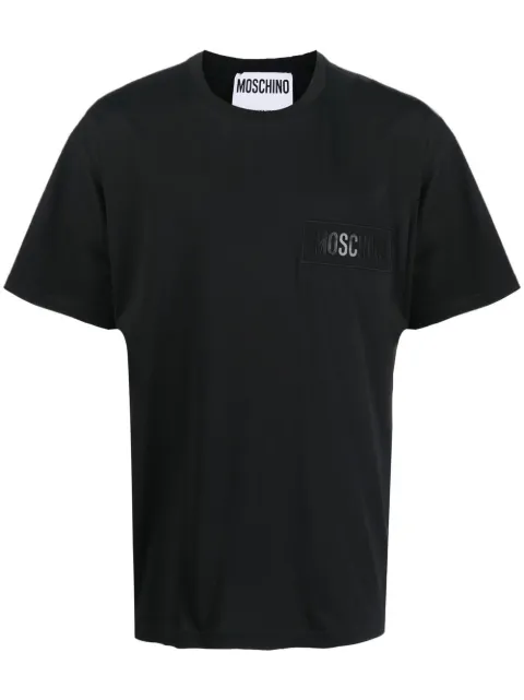 Moschino embroidered-logo organic cotton T-shirt
