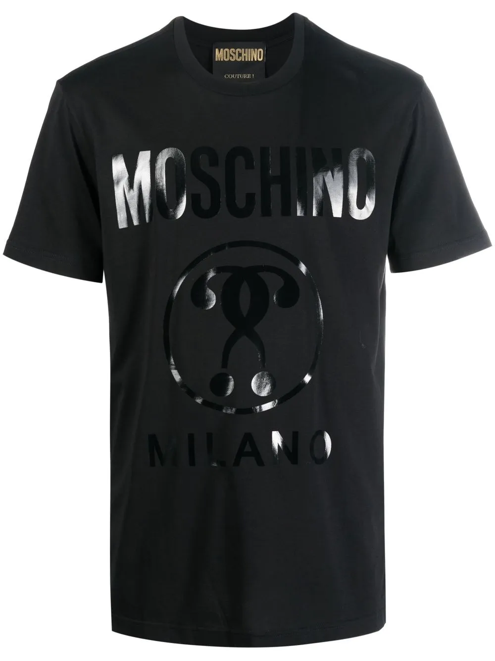 

Moschino playera con logo estampado - Negro