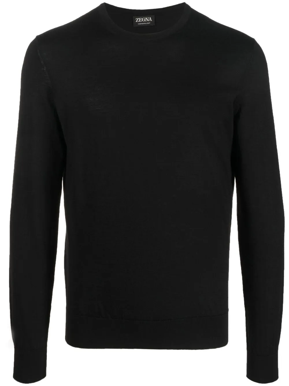 

Zegna suéter de cachemira cuello redondo - Negro