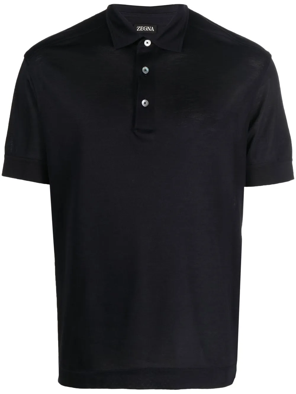 

Zegna playera tipo polo manga corta - Azul