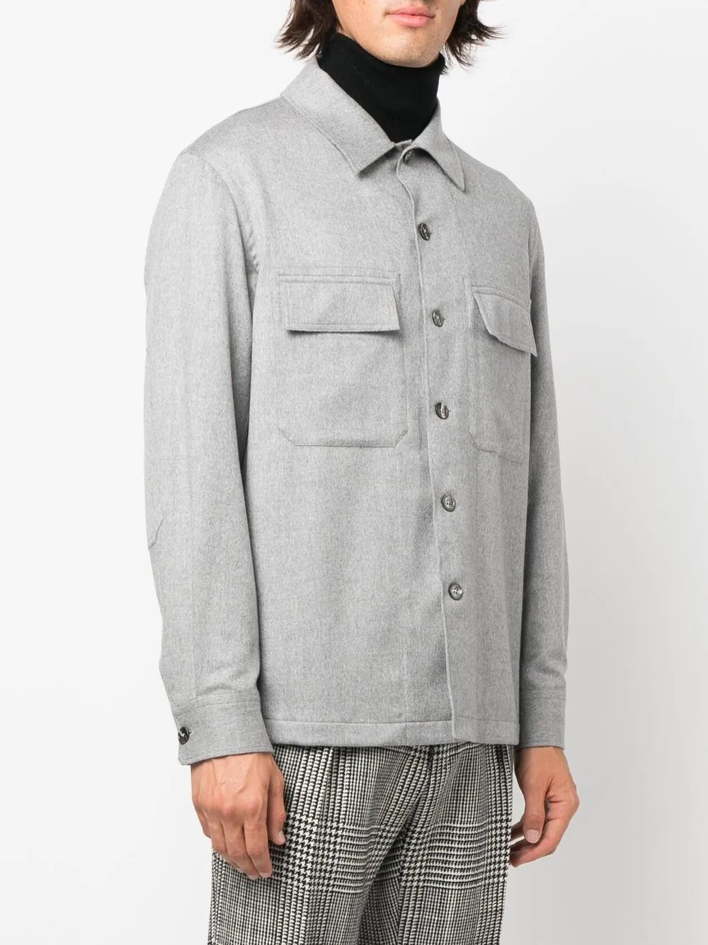 zegna oasi 羊绒夹克式衬衫 图 3