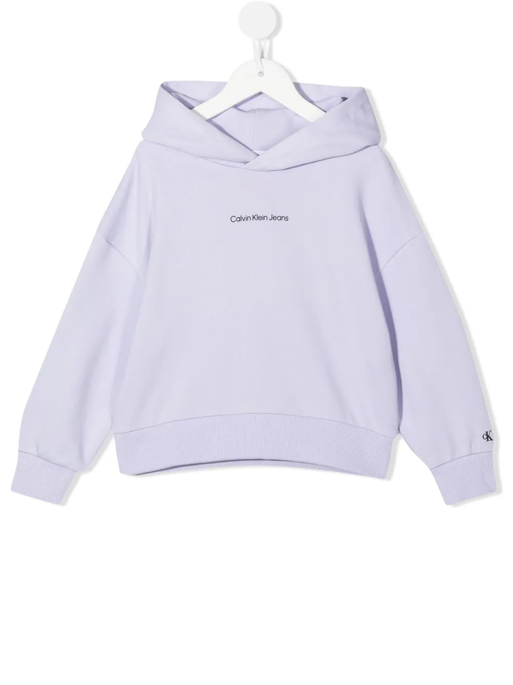 

Calvin Klein Kids hoodie con logo - Morado