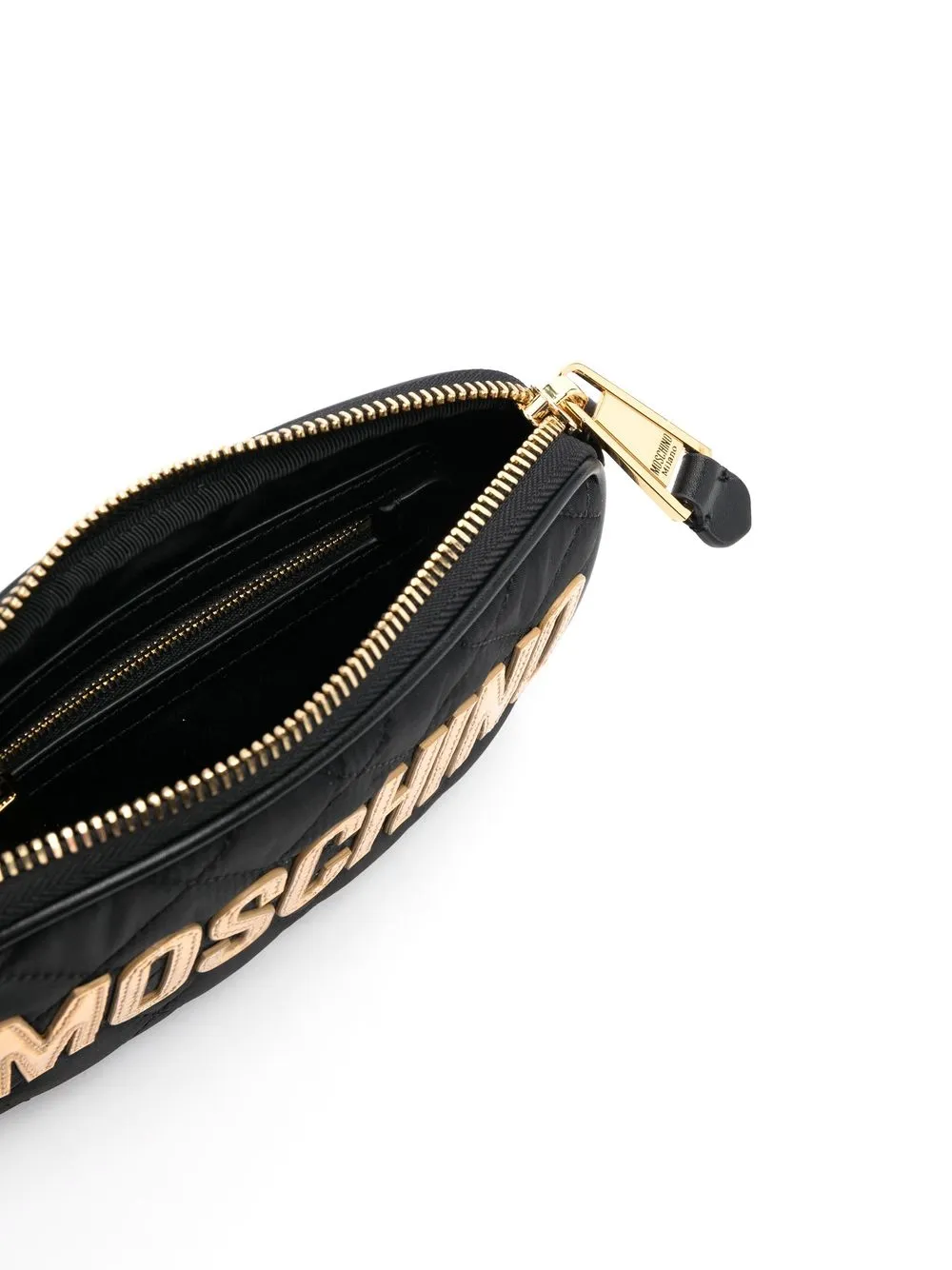 Moschino Quilted logo-patch Shoulder Bag - Farfetch