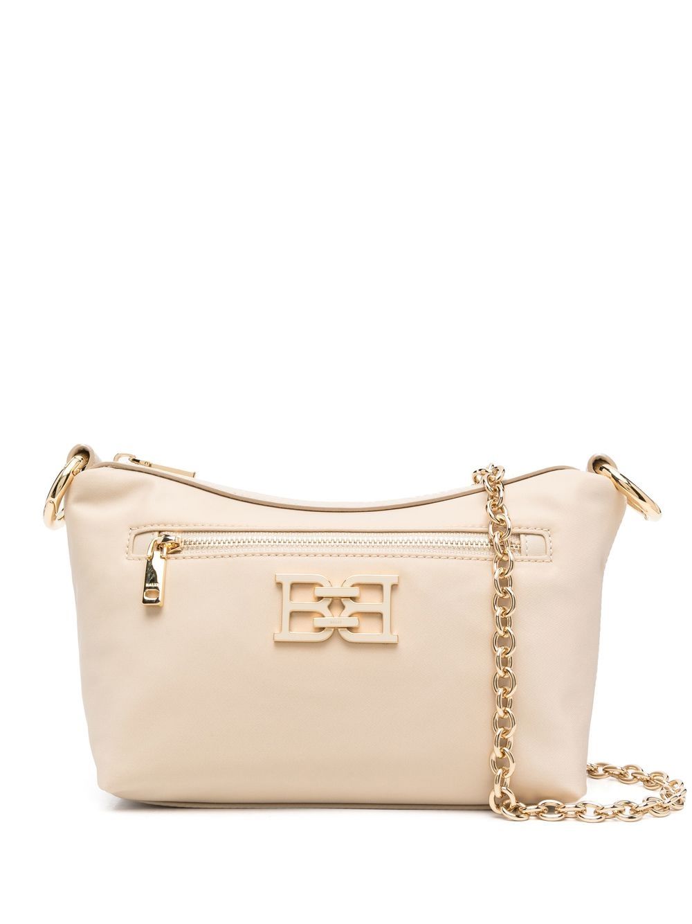 Shop Bally Logo-plaque Satchel Bag In Neutrals