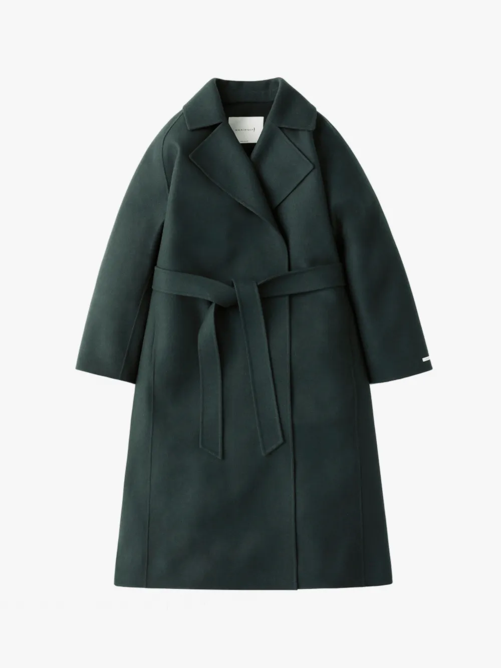 MACMERRY BUTTONLESS OVERSIZED COAT DARK GREEN LM1108/J MACKINTOSH