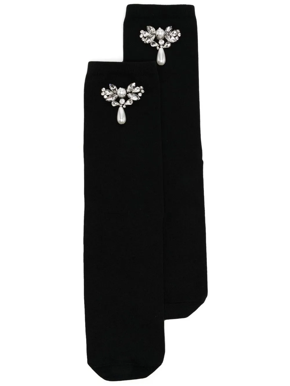 

Simone Rocha embellished-detail knitted socks - Black