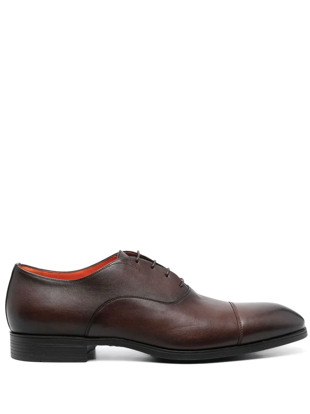 

Santoni almond-toe lace-up fastening shoes - Brown