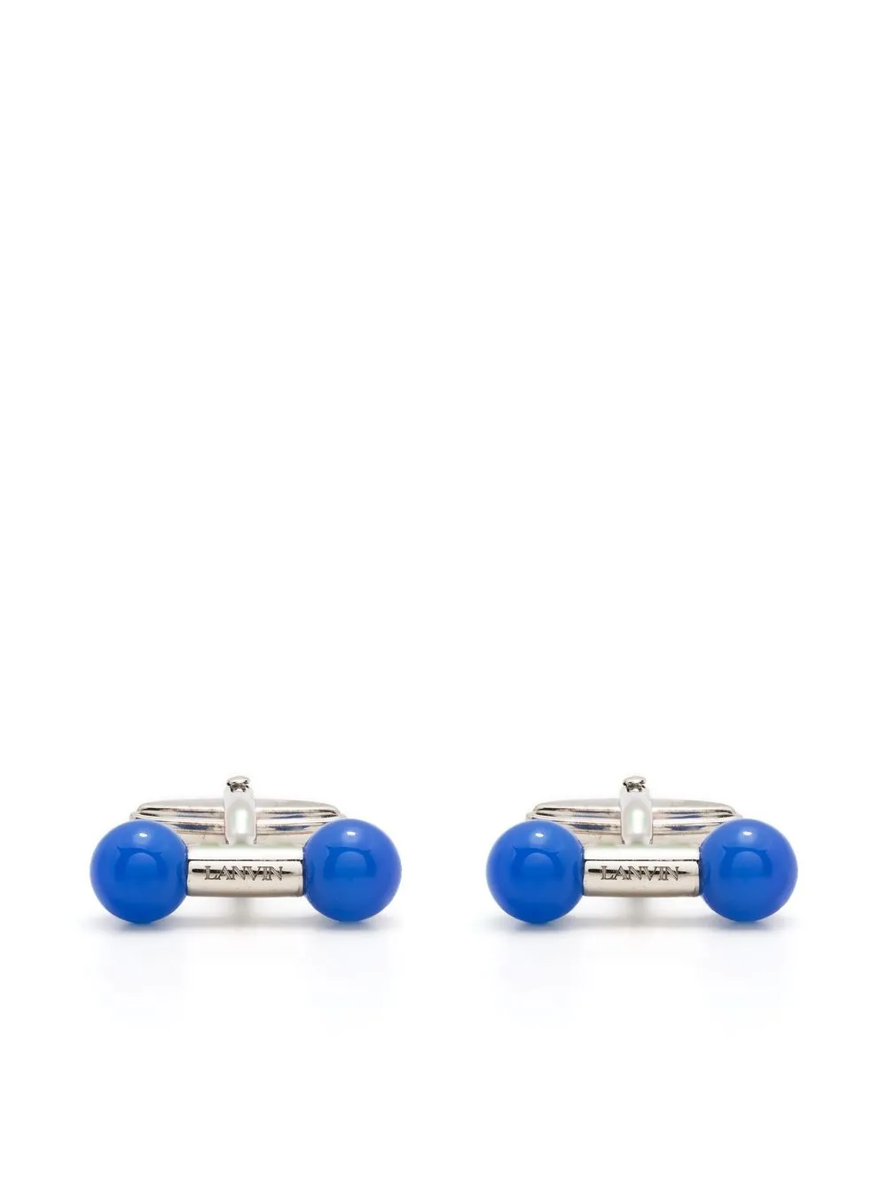 

Lanvin contrasting bead-detail cufflinks - Silver