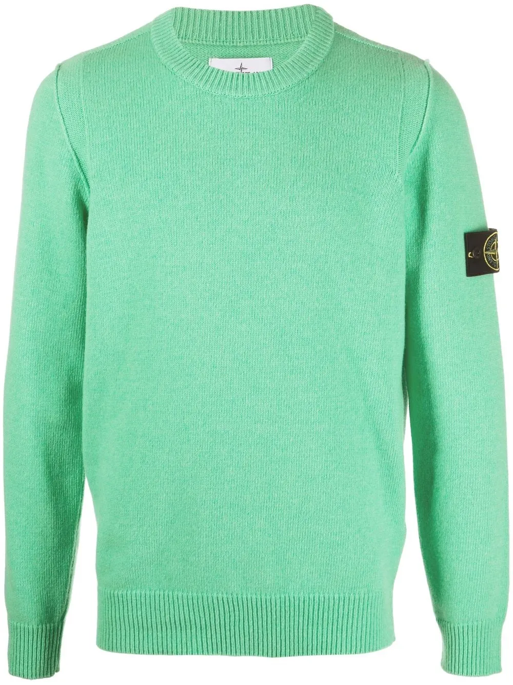 

Stone Island suéter con parche de Compass - Verde